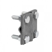 Зажим крестовидный прут-прут (3 пластины 57х57мм) HZ PROxima EKF lp-55758 lp-55758