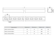 Профиль С-образный L3000 1.5мм EKF cp3000 cp3000