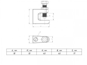 Струбцина монтажная М10 EKF SM10 SM10