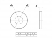 Шайба плоская M8 усиленная EKF shplus8 shplus8