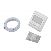 Термостат программируемый R51XT (HW-500; RTC 51.716; ST-16; ETT-1) 3.6кВт 16А для теплых полов датчик пола; датчик воздуха бел. Rexant 51-0532 51-0532