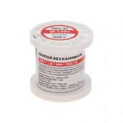 Припой катушка ПОС-61 без канифоли (d1.0мм 100гр) Rexant 09-3121 09-3121
