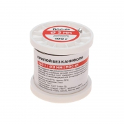 Припой катушка ПОС-61 без канифоли (d3.0мм 100гр) Rexant 09-3124 09-3124