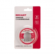 Припой с канифолью 100гр. d1.0мм Rexant 09-3203 09-3203