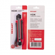 Нож с сегментированным лезвием 25мм корпус ABS пластик обрезиненный Rexant 12-4919 дек.19