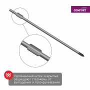 Отвертка крестовая PH 0х75мм двухкомпонентная рукоятка Rexant 12-4726 12-4726