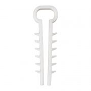 Дюбель-хомут 5-10 прямоуг. бел. (уп.100шт) Rexant 07-4610 07-4610