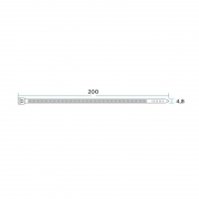 Хомут кабельный 4.8х200 нейл. черн. (уп.100шт) Rexant 07-0201-5 07-0201-5