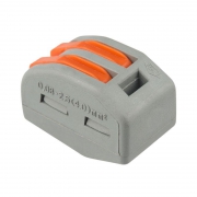 Клемма универсальная многоразовая 222-412 2-проводная 0.08-2.5(4)кв.мм (уп.50шт) Rexant 07-5252-4 07-5252-4