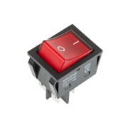 Выключатель клавишный 250В 30А (4с) ON-OFF красн. с подсветкой REXANT 36-2346 36-2346