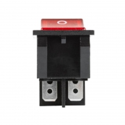 Выключатель клавишный 250В 30А (4с) ON-OFF красн. с подсветкой REXANT 36-2346 36-2346