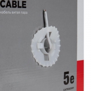 Кабель витая пара U/UTP кат.5e 4х2х24AWG solid CU PVC сер. 305м (м) Rexant 01-0043 01-0043