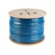 Кабель витая пара F/UTP кат.6 4х2х23AWG solid CU PVC син. 305м (м) Rexant 01-0147 01-0147