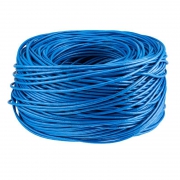 Кабель витая пара U/UTP кат.6 4х2х23AWG solid CU PVC син. 305м (м) Rexant 01-0047 01-0047