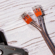 Клемма компактная многоразовая 221-412 2-проводная 0.14-4.0кв.мм (уп.50шт) Rexant 07-5202 07-5202