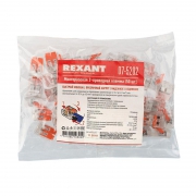 Клемма компактная многоразовая 221-412 2-проводная 0.14-4.0кв.мм (уп.50шт) Rexant 07-5202 07-5202