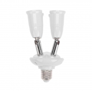 Разветвитель цокольный E27-4хE27 поворот. цоколь бел. Rexant 11-8864 ноя.64