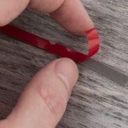 Скотч двустор. 6ммх5м красн. на серой основе Rexant 09-6006 сен.06