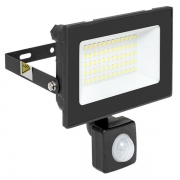 Прожектор светодиодный СДО-3004 50Вт 6500К IP54 с инфракрасным датчиком движения EKF FLL-3004-50D-6500 FLL-3004-50D-6500
