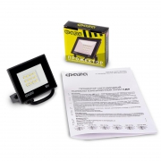 Прожектор светодиодный СДО-20 10Вт 6500К IP65 230В BL ДО прозр. закален. стекло ФАZА 5047242 5047242