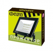 Прожектор светодиодный СДО-20 10Вт 6500К IP65 230В BL ДО прозр. закален. стекло ФАZА 5047242 5047242