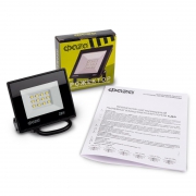 Прожектор светодиодный СДО-20 20Вт 6500К IP65 230В BL ДО прозр. закален. стекло ФАZА 5047266 5047266