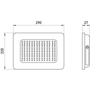 Прожектор светодиодный LPR-023-0-65K-150 150Вт 6500К 12000лм IP65 280х253х41 уличный Эра Б0052027 Б0052027