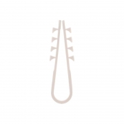 Дюбель-хомут 5-10 для круглого кабеля бел. (уп.100шт) Rexant 07-4501 07-4501