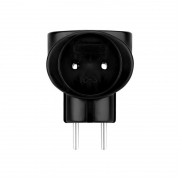 Разветвитель 3-м 6А IP20 220В биметал. черн. Rexant 11-1064-1 11-1064-1