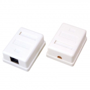 Розетка сетевая LAN на стену 1 гнездо 8Р8С (RJ-45) 5кат. Rexant 06-0104-B 06-0104-B