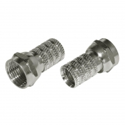 Разъем антенный на кабель штекер F для кабеля RG-6 (уп.2шт) Rexant 06-0004-A2 06-0004-A2