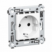 Розетка 1-м СП 2мод. Avanti 