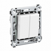 Выключатель 2-кл. 2мод. СП Avanti 