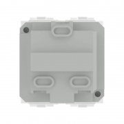 Розетка 1-м СП Brava 2мод. защ. шторки с заземл. бел. DKC 76482B 76482B
