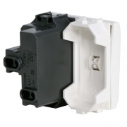 Выключатель 1-кл. 2мод. СП BRAVA 16А IP20 бел. DKC 76002B 76002B