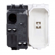 Выключатель 1-кл. 2мод. СП BRAVA 16А IP20 бел. DKC 76002B 76002B