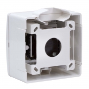 Коробка 1-м ОП PDD-N60 16А IP00 с заземл. с силовой роз. BRAVA 2мод. бел. DKC 10482 10482