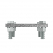 Соединитель полоса-полоса 25-40мм с разделит. пластиной 80х70мм DKC NG3105 NG3105