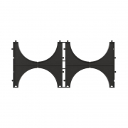 Кластер двойной для двустен. труб d110мм DKC 025112 25112