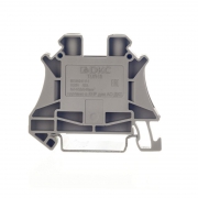 Клемма проходная винтовой зажим 2 точки подключения 10кв.мм сер. DKC TUR-10 TUR-10