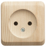 Розетка 1-м ОП Этюд Дача 16А IP20 250В без заземл. без защ. шторок сосна SE PA16-001D PA16-001D