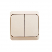 Выключатель 2-кл. СП Этюд 10А IP20 крем. SE BC10-002K BC10-002K