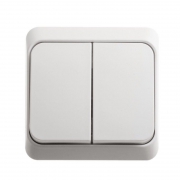 Выключатель 2-кл. ОП Этюд 10А IP20 бел. SE BA10-002B BA10-002B