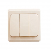 Выключатель 3-кл. СП Этюд 10А IP20 крем. SE BC10-003K BC10-003K