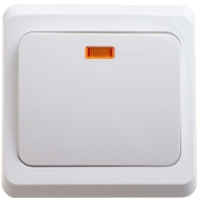 Выключатель 1-кл. СП Этюд 10А IP20 с подсветкой бел. SE BC10-005B BC10-005B