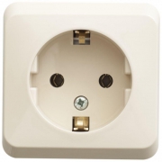 Розетка 1-м ОП Этюд 16А IP20 250В с заземл. без защ. шторок крем. SE PA16-003K PA16-003K