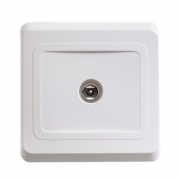 Розетка телевизионная оконечная TV 1-м СП Этюд бел. SE TVC-002B TVC-002B