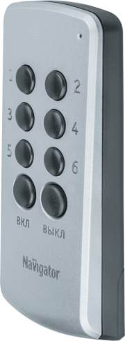 Выключатель 61 761 NRC-SW01-1V1-6 с пультом 6 каналов 6х1000Вт Navigator 61761 61761