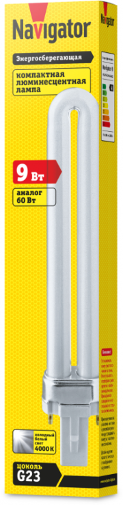 Лампа люминесцентная компакт. 94 071 NCL-PS-09-840-G23 Navigator 94071 94071