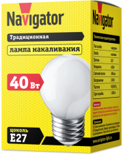 Лампа накаливания 94 311 NI-C-40-230-E27-FR Navigator 94311 94311